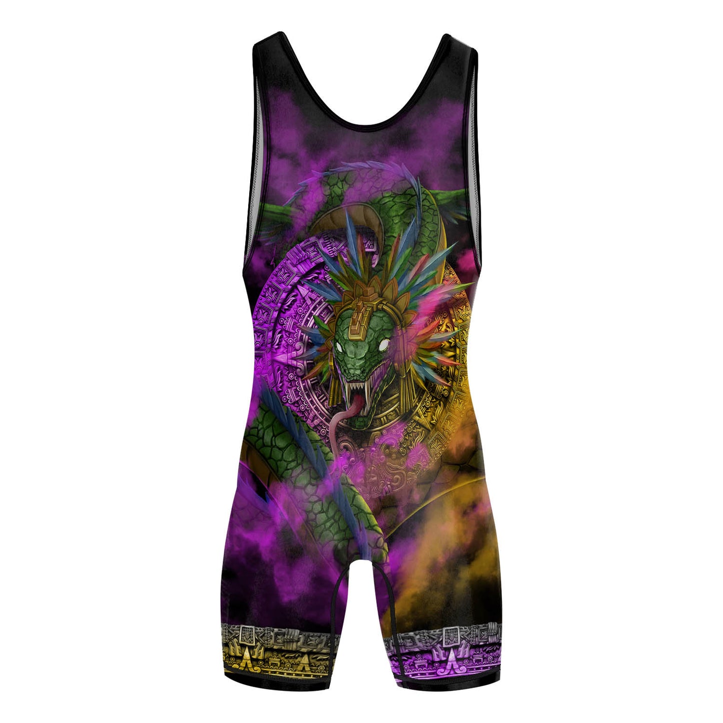 Gods of Mesoamerica Quetzalcoatl Wrestling Singlet