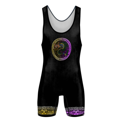 Gods of Mesoamerica Quetzalcoatl Wrestling Singlet