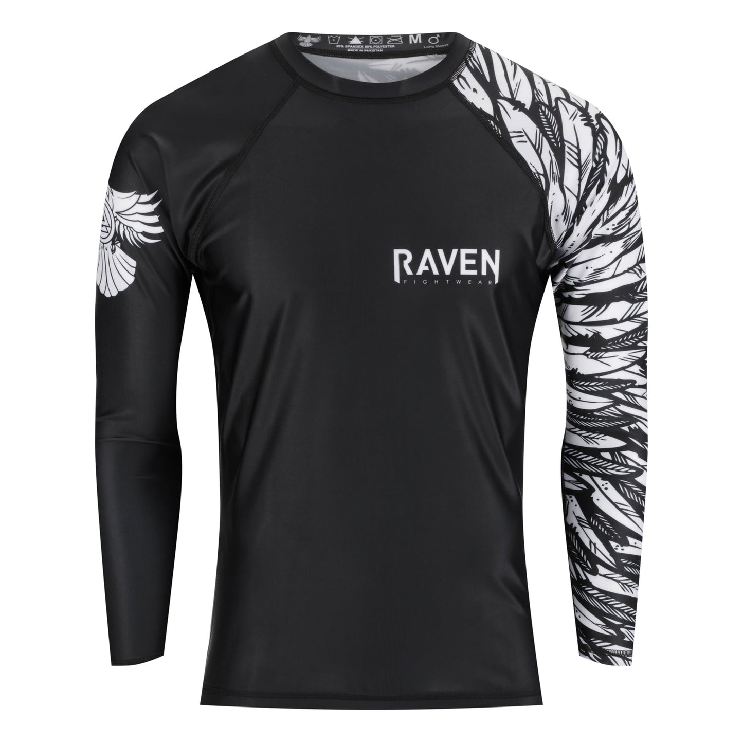 Aerial Assault Men's Long Sleeve Rashguard - Raven Fightwear
