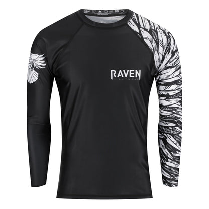 Aerial Assault Men's Long Sleeve Rashguard - Raven Fightwear