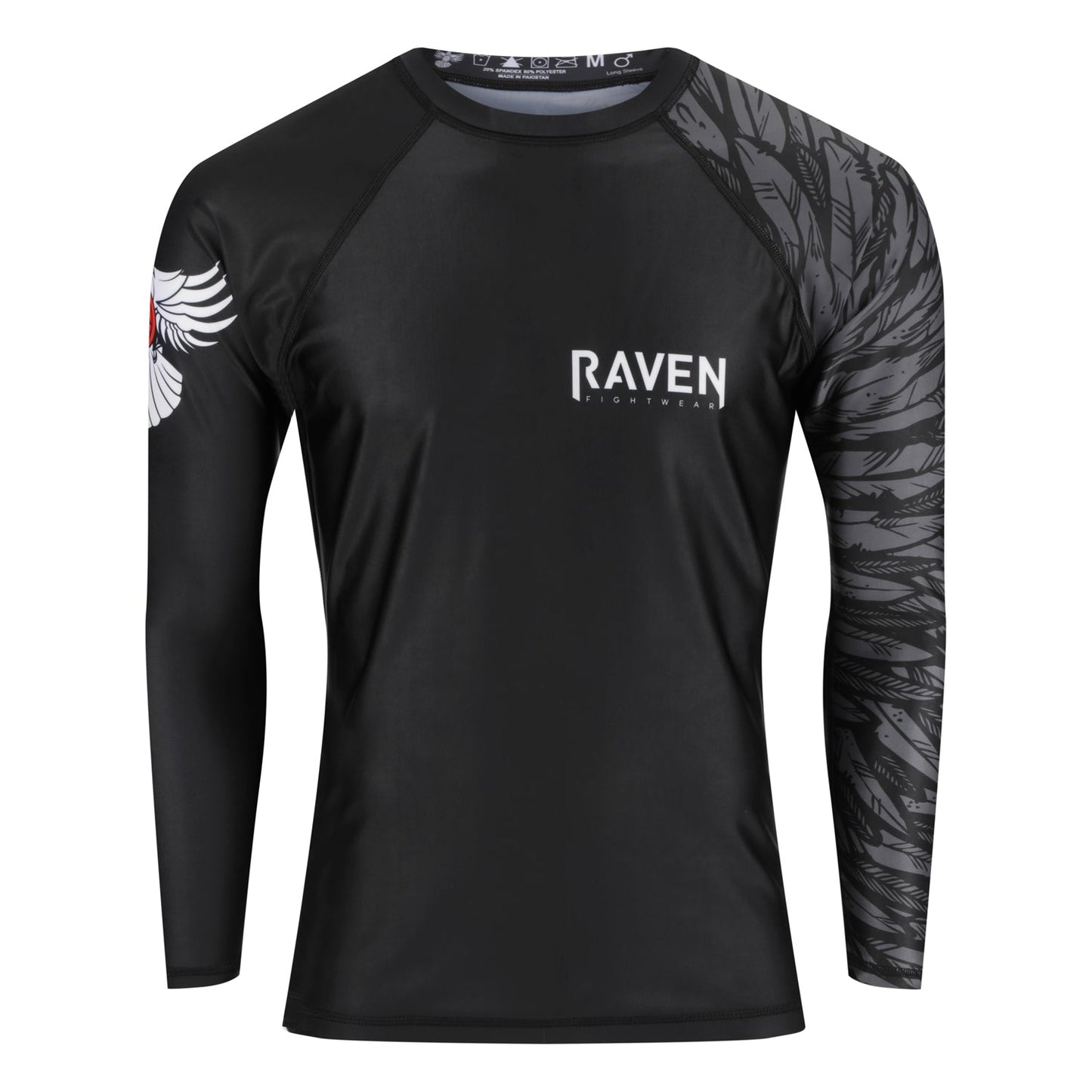 Aerial Assault Men's Long Sleeve Rashguard - Raven Fightwear