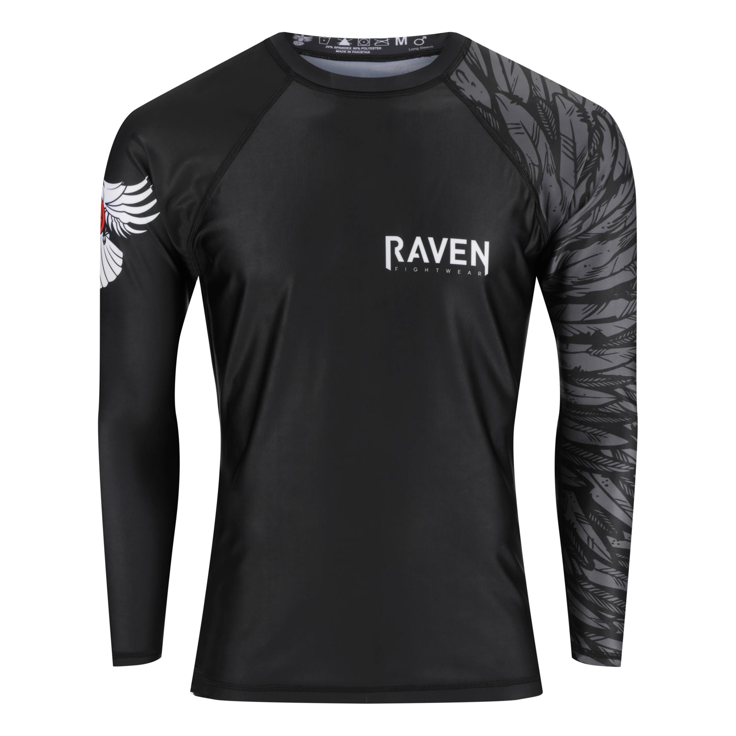 Aerial Assault Men's Long Sleeve Rashguard - Raven Fightwear