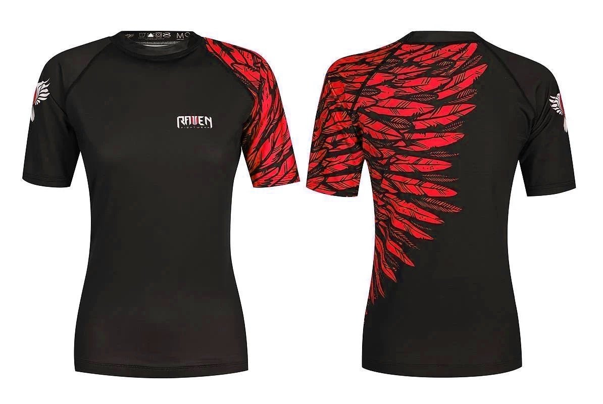 Aerial Assault Women's Short Sleeve Rashguard - Raven Fightwear