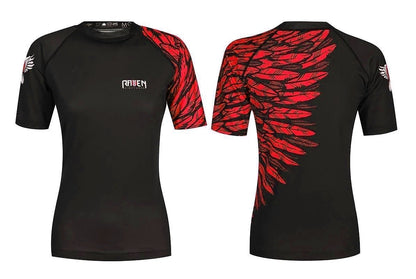 Aerial Assault Women's Short Sleeve Rashguard - Raven Fightwear