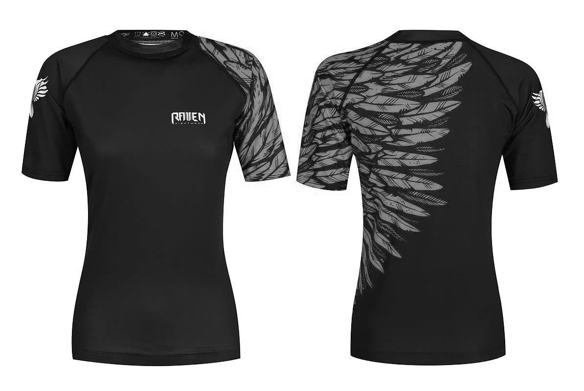 Aerial Assault Women's Short Sleeve Rashguard - Raven Fightwear