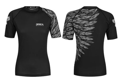 Aerial Assault Women's Short Sleeve Rashguard - Raven Fightwear