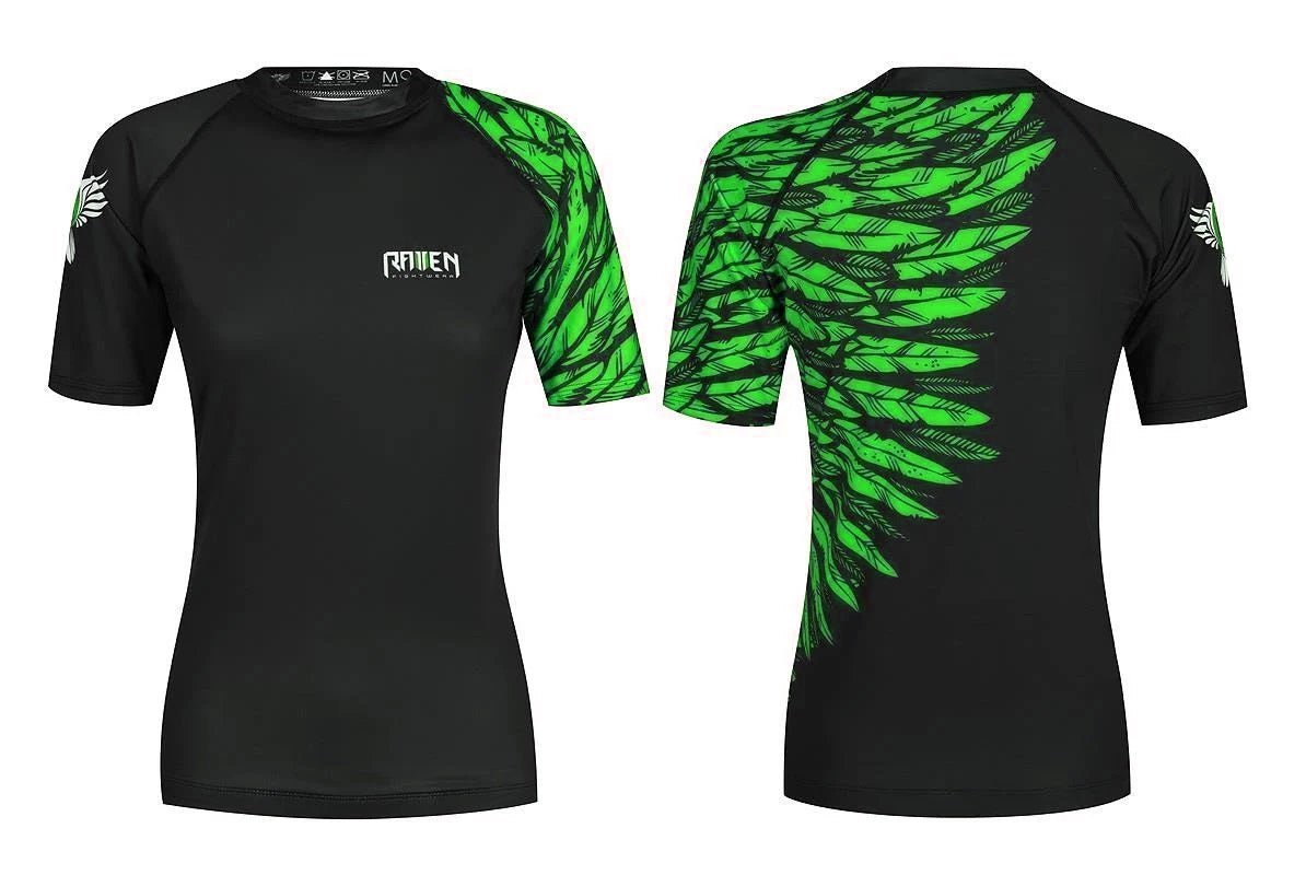 Aerial Assault Women's Short Sleeve Rashguard - Raven Fightwear