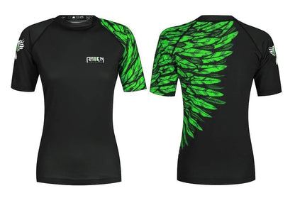 Aerial Assault Women's Short Sleeve Rashguard - Raven Fightwear
