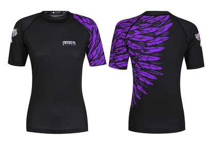 Aerial Assault Women's Short Sleeve Rashguard - Raven Fightwear