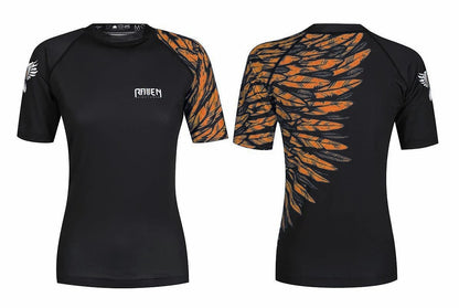 Aerial Assault Women's Short Sleeve Rashguard - Raven Fightwear