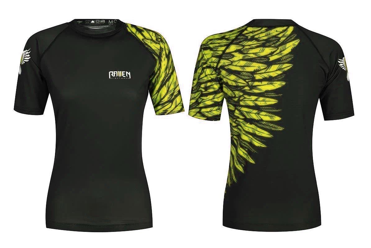Aerial Assault Women's Short Sleeve Rashguard - Raven Fightwear