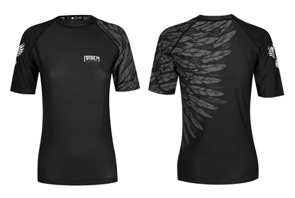 Aerial Assault Women's Short Sleeve Rashguard - Raven Fightwear