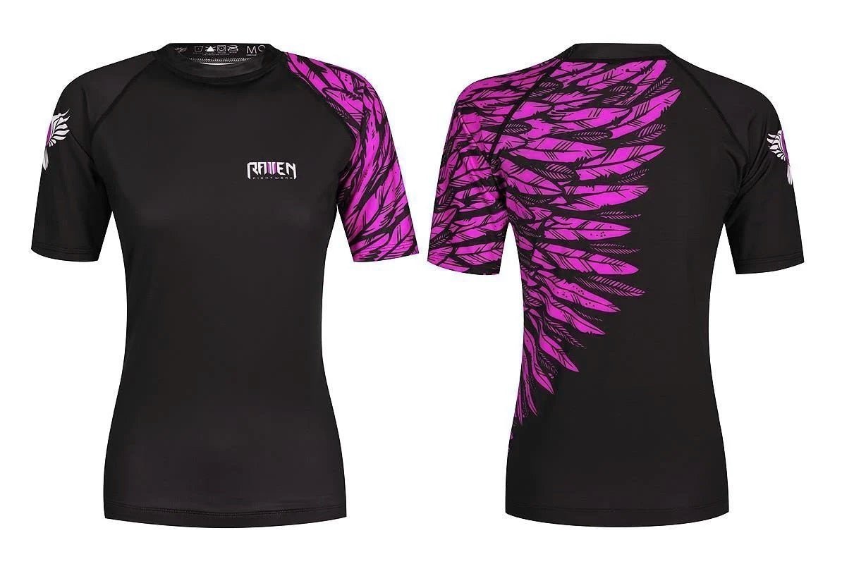Aerial Assault Women's Short Sleeve Rashguard - Raven Fightwear