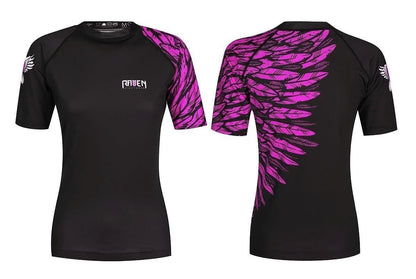 Aerial Assault Women's Short Sleeve Rashguard - Raven Fightwear