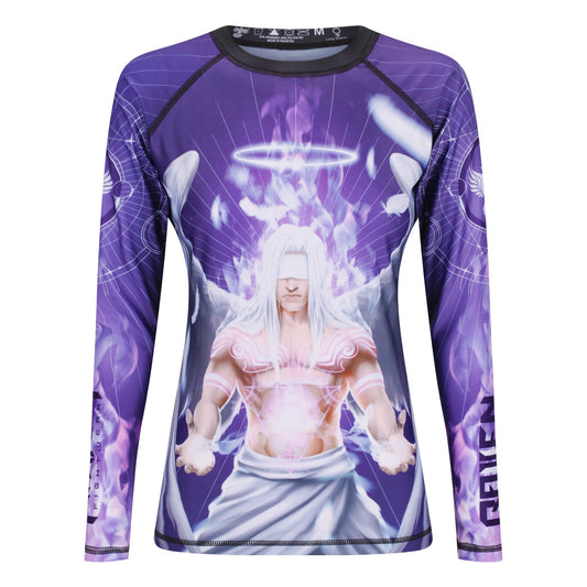 Archangels - Gabriel Women's Long Sleeve Rashguard - Raven Fightwear