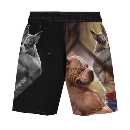 Blue Heeler Brawler Men's Hybrid Fight Shorts - Raven Fightwear