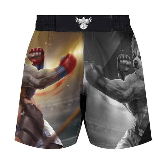 Blue Heeler Brawler Men's Hybrid Fight Shorts - Raven Fightwear