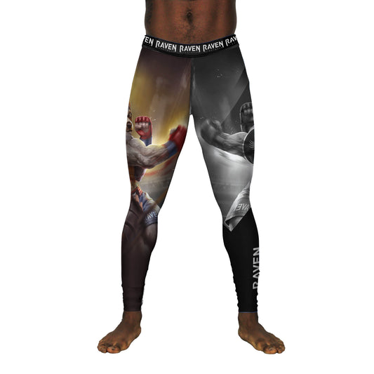 Blue Heeler Brawler Men's Spats - Raven Fightwear