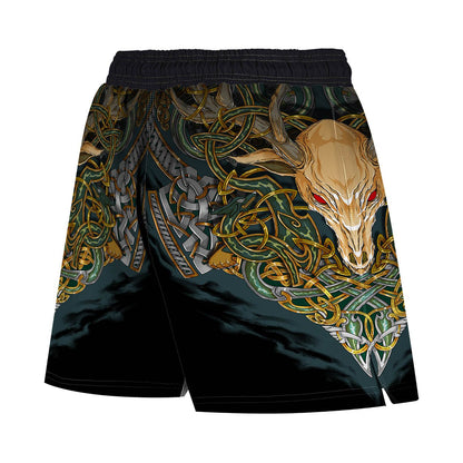 Celtic Men's Hybrid Fight Shorts - Raven Fightwear