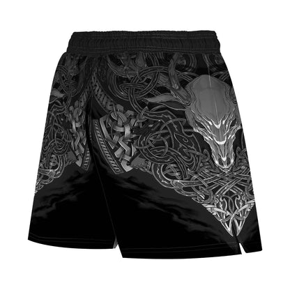 Celtic Men's Hybrid Fight Shorts - Raven Fightwear
