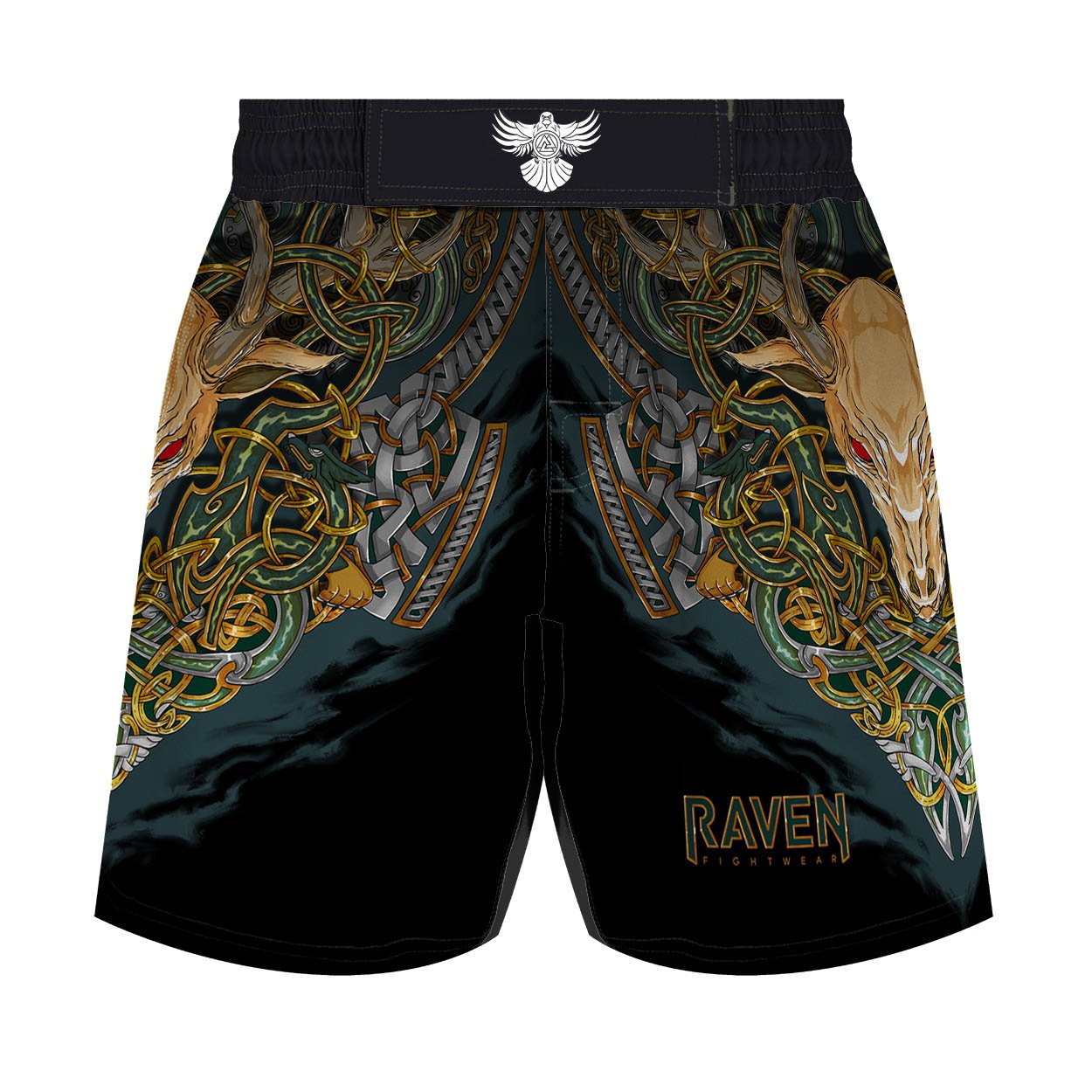 Celtic Men's Hybrid Fight Shorts - Raven Fightwear