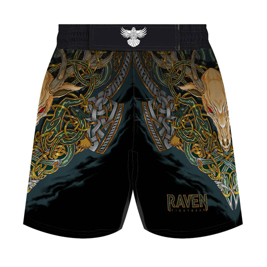 Celtic Men's Hybrid Fight Shorts - Raven Fightwear