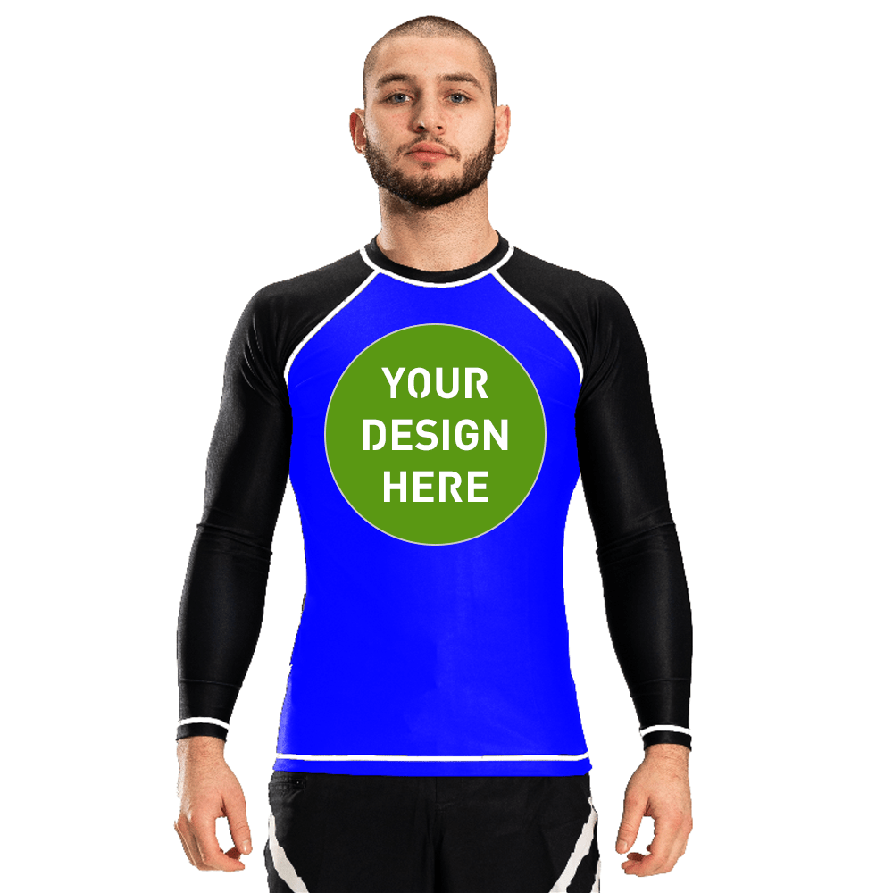 Custom Men's Long Sleeve Rashguard - Raven Fightwear