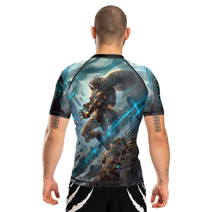 Cyber Fujin Men's Short Sleeve Rashguard Back