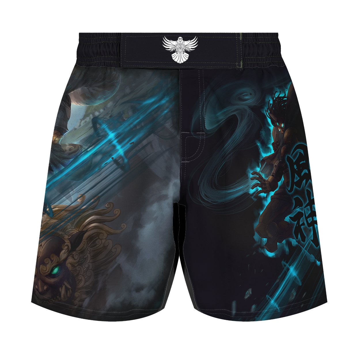 Cyber Fujin Men's Hybrid Fight Shorts - Raven Fightwear