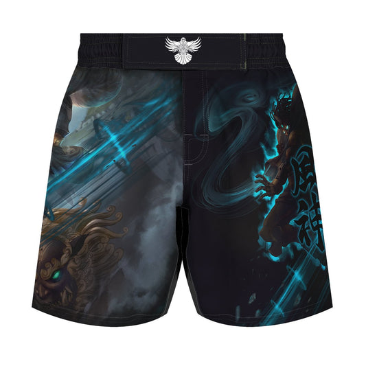 Cyber Fujin Men's Hybrid Fight Shorts - Raven Fightwear