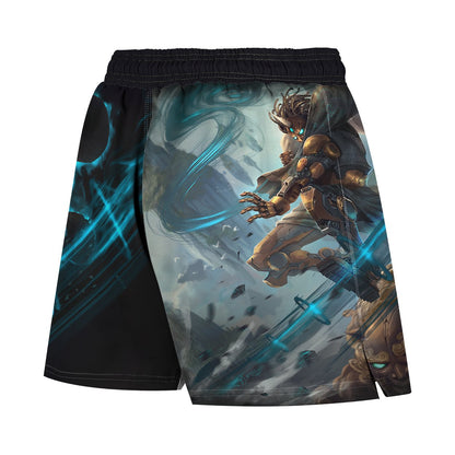 Cyber Fujin Men's Hybrid Fight Shorts - Raven Fightwear