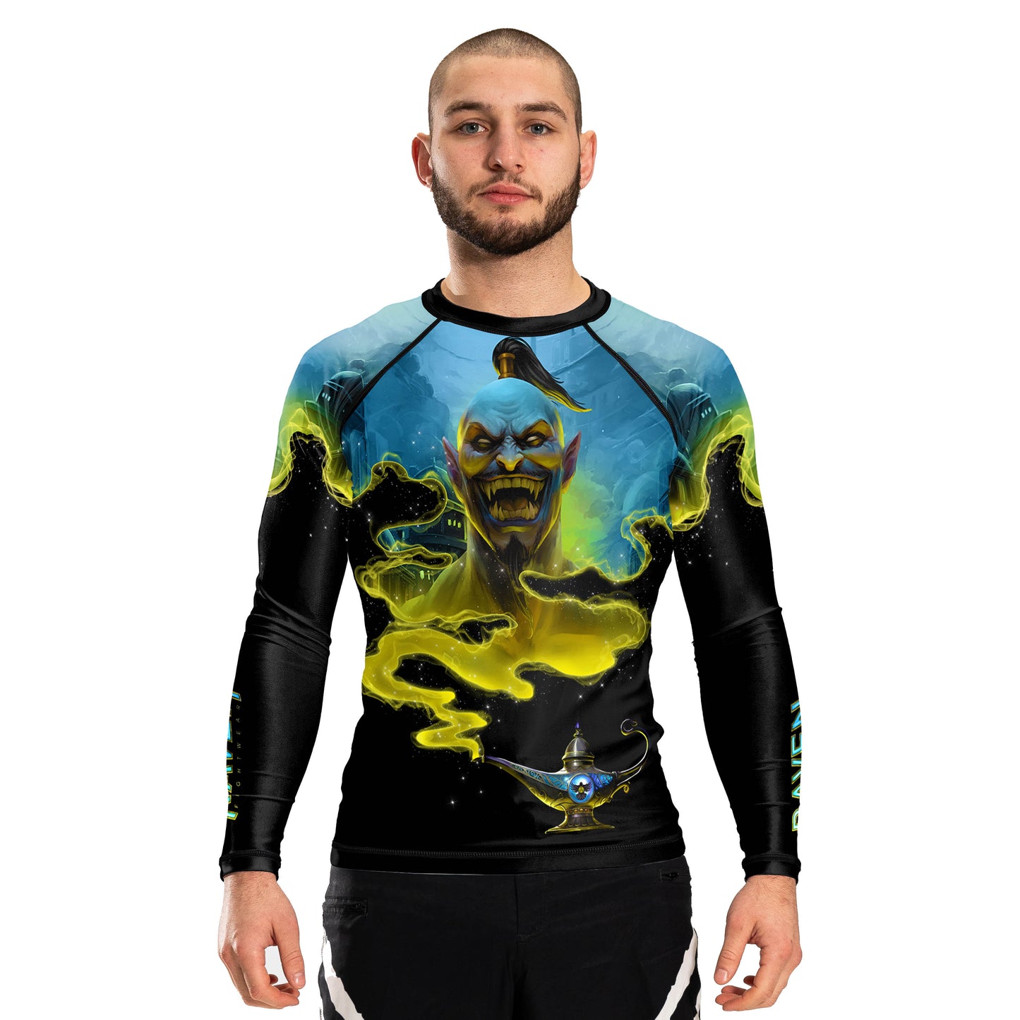 Djinn Men's Long Sleeve Rashguard - Raven Fightwear