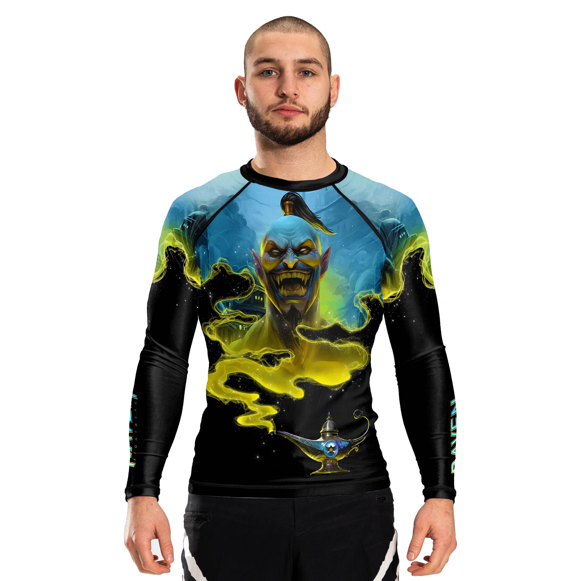 Djinn Men's Long Sleeve Rashguard - Raven Fightwear
