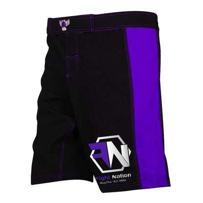 Fight Nation Club Shorts - Raven Fightwear
