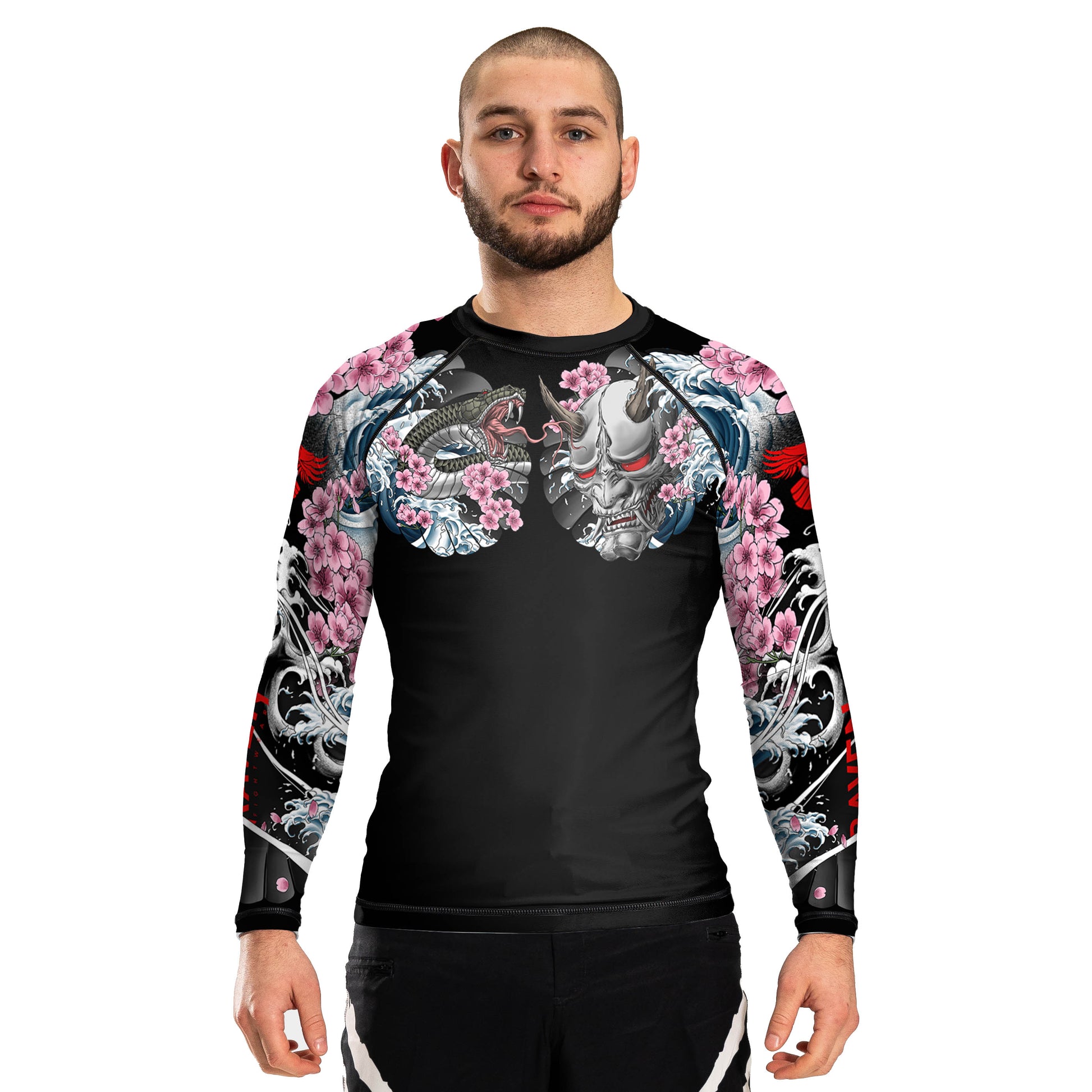 Irezumi 3.0 Men's Long Sleeve Rashguard - Raven Fightwear