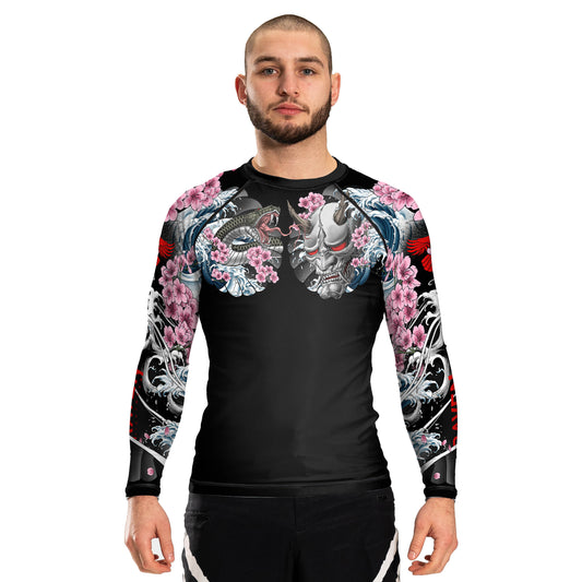 Irezumi 3.0 Men's Long Sleeve Rashguard - Raven Fightwear