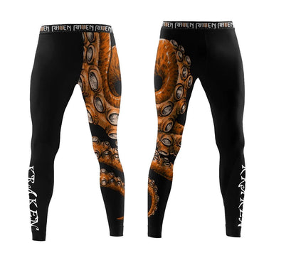 Kraken Jiu Jitsu Club Spats - Raven Fightwear
