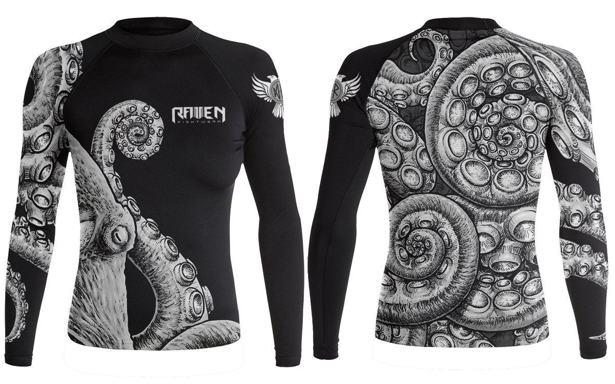 Kraken Women's Long Sleeve Rashguard - Raven Fightwear