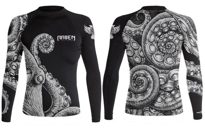 Kraken Women's Long Sleeve Rashguard - Raven Fightwear