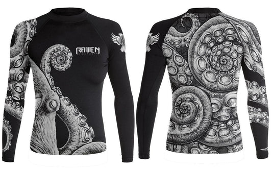 Kraken Women's Long Sleeve Rashguard - Raven Fightwear
