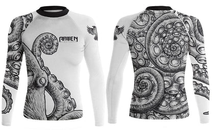 Kraken Women's Long Sleeve Rashguard - Raven Fightwear