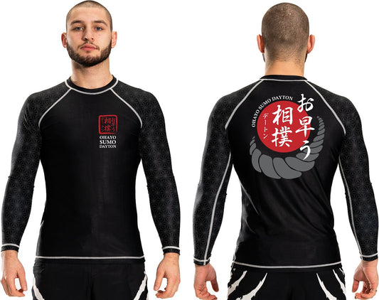 Ohayo Sumo Dayton Junior Club Long Sleeve Rashguard - Raven Fightwear