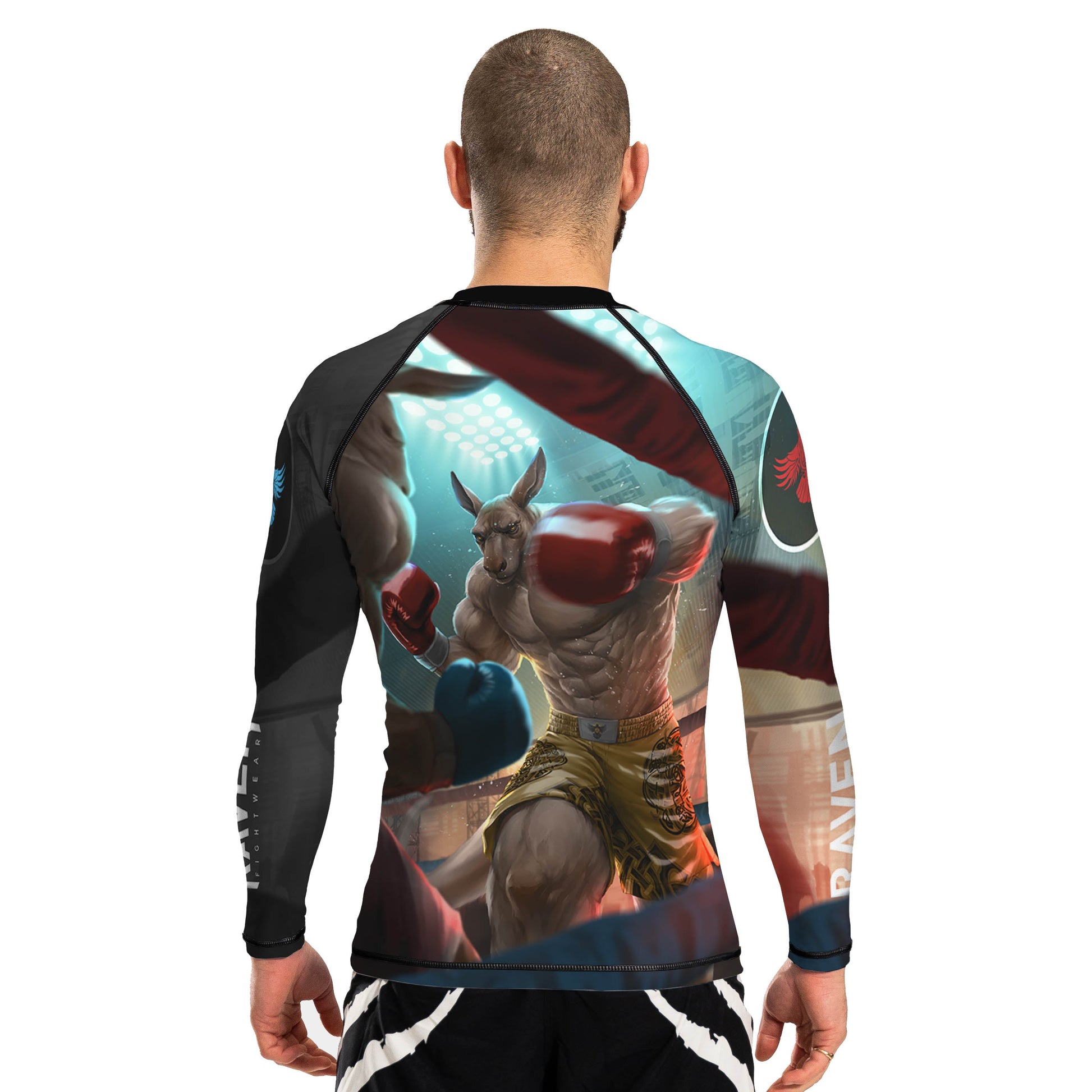 Outback Boxer Men's Long Sleeve Rashguard - Raven Fightwear
