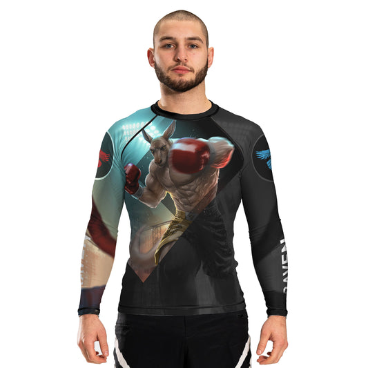 Outback Boxer Men's Long Sleeve Rashguard - Raven Fightwear