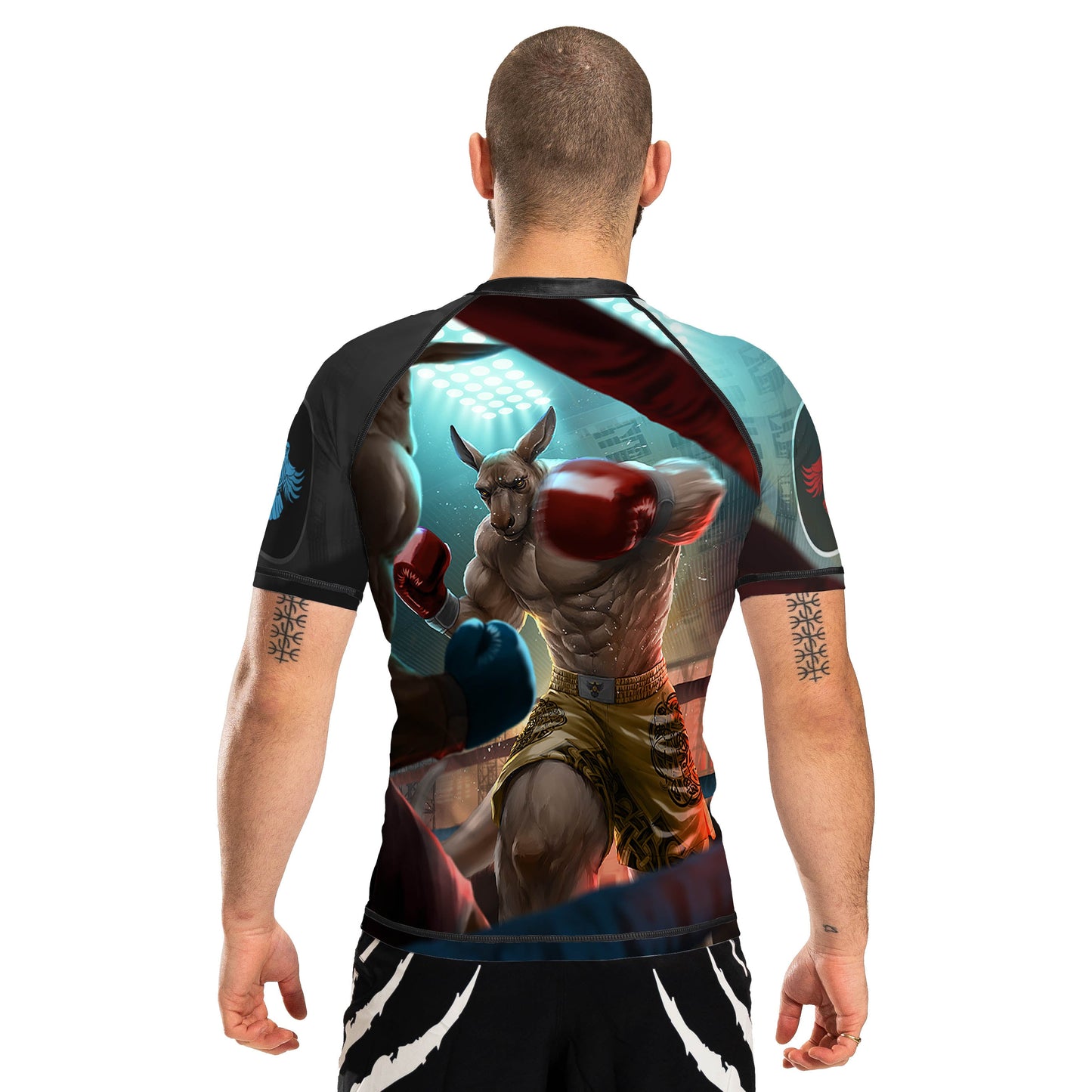 Outback Boxer Men's Short Sleeve Rashguard - Raven Fightwear