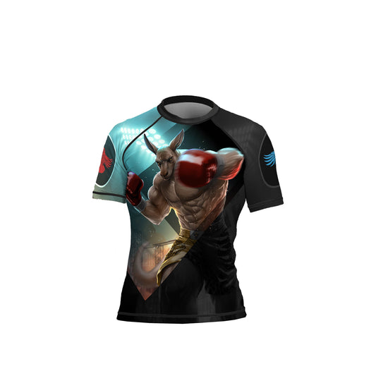 Outback Boxer Women's Short Sleeve Rashguard - Raven Fightwear