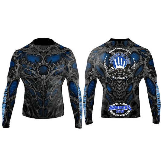 Perkins Biomechanical Men's Long Sleeve Rashguard - Raven Fightwear