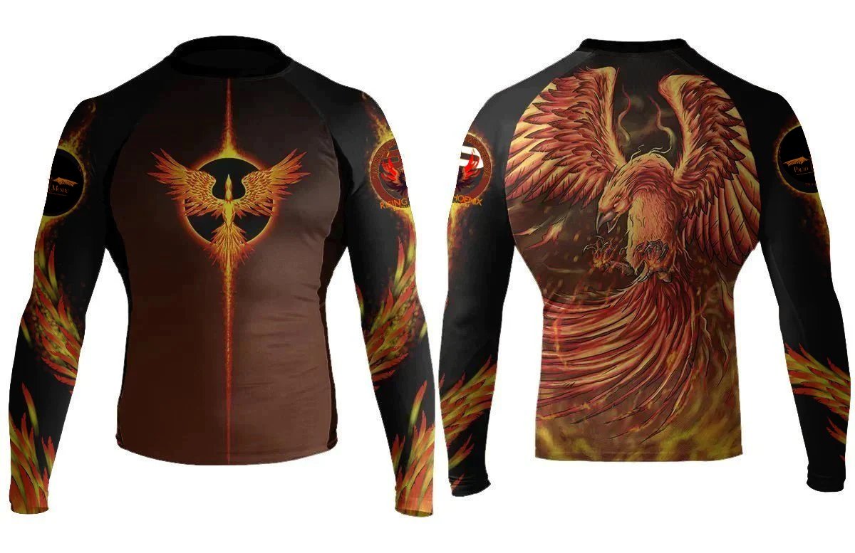 Rising Phoenix BJJ Club Rashguard - Raven Fightwear