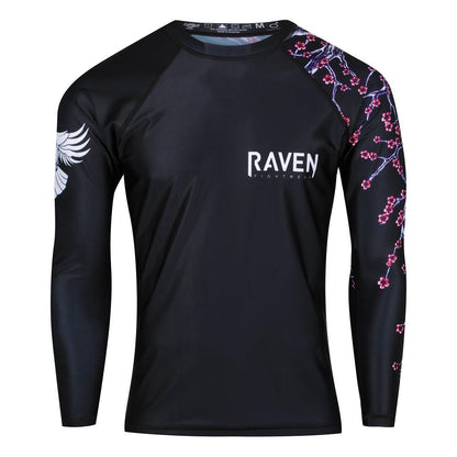 Sakura Men's Long Sleeve Rashguard - Raven Fightwear