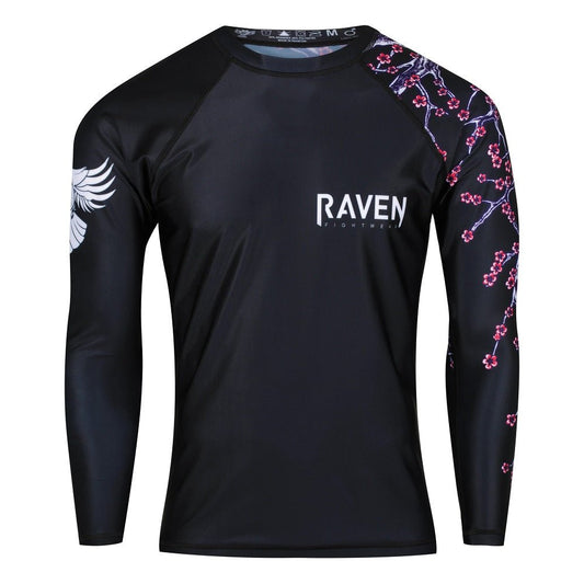 Sakura Men's Long Sleeve Rashguard - Raven Fightwear